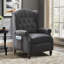 Fauteuil inclinable à accoudoirs avec massage et accents de chaleur avec garniture cloutée Amid-1812360119