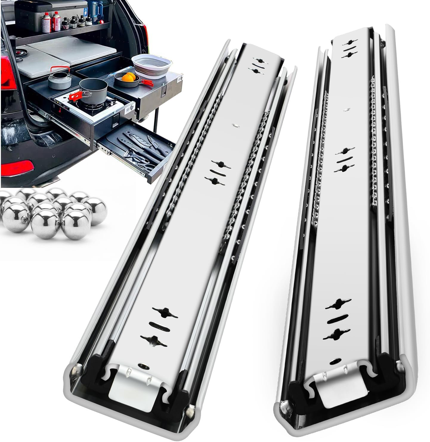 WILLIAMS HARDWARE INCORPORATED Heavy Duty Drawer Slides Full Extension ...