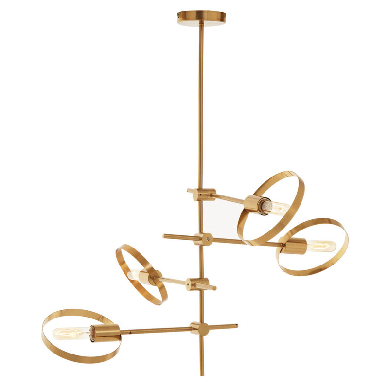 Abinaash 4 - Light Gold Sputnik Pendant