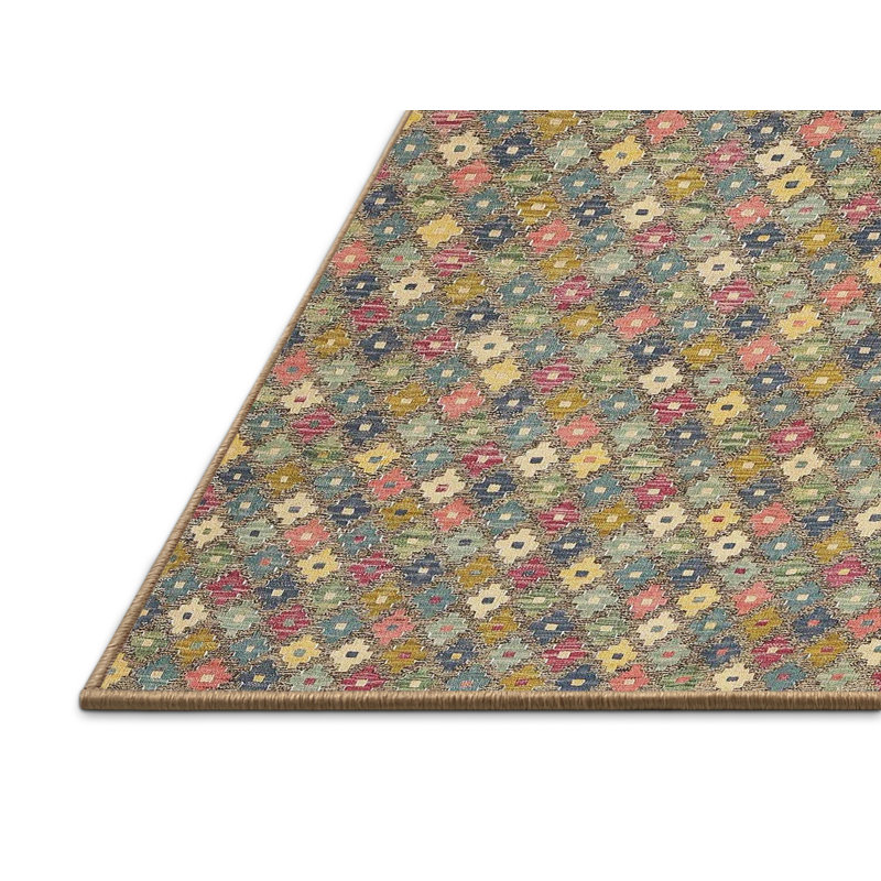 Tapis abstrait gris / orange, Rectangle 3 pi x 5 pi