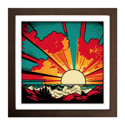 Sunrise Pop Art No.1 - Framed Print
