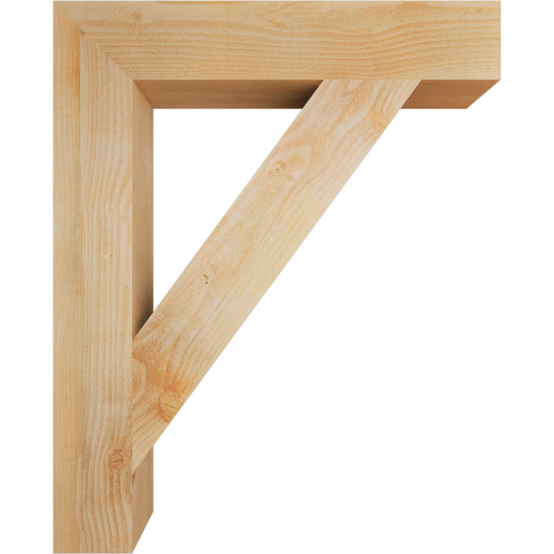 Support de bloc traditionnel, H 42 po x l 6 po x P 34 po, Douglas (sciage brut)