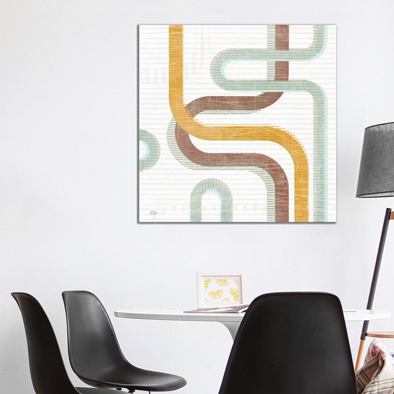 Subway Lines I by Melissa Averinos - Wrapped Canvas Print, 93.98 cm H x 93.98 cm W x 1.91 cm D