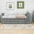 Twin Three Drawers Wood Platform Bed with Desk,Built-in Trundle and Storage Shelf-790077832