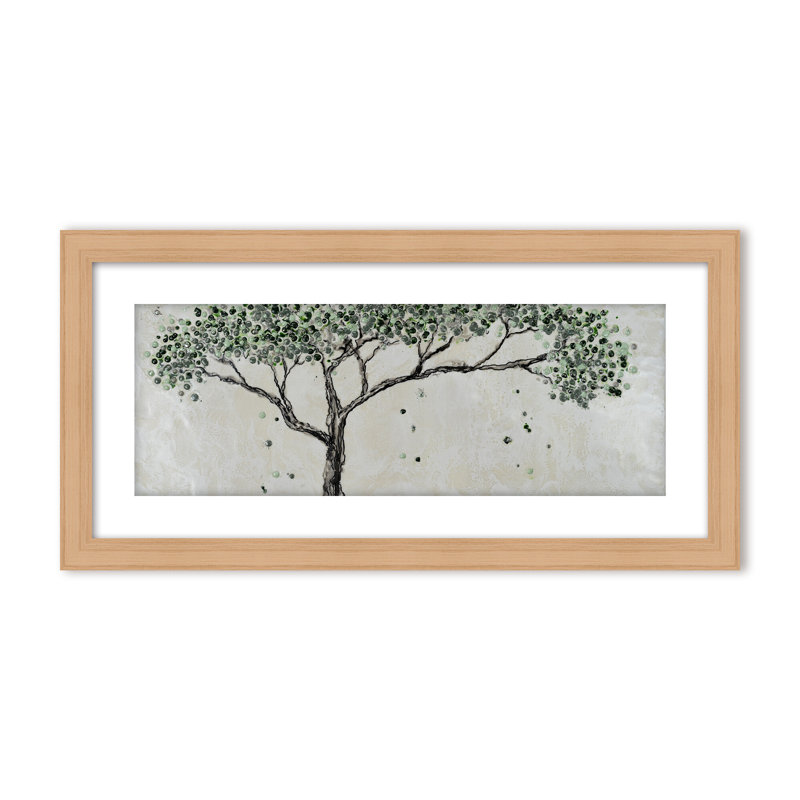 Nature Inspired "Spring's Guardian" Canvas Wall Art By , 24" H x 48" W, Framed Print, Gold