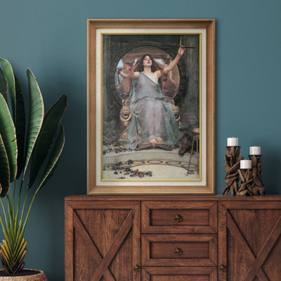 Enchantress Holding Cups Mythology Artwork, Pre Raphaelite Gothic Woman Pictures, Framed Canvas Giclee Print Wall Art
