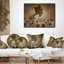 Coussin lombaire abstrait