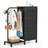 5 Drawer Dresser with Hanging Rack and Shoe Rack, Fabric Big Storage Dresser without Charging Station and LED Lights for Bedroom, Closet, Entryway-1514751483