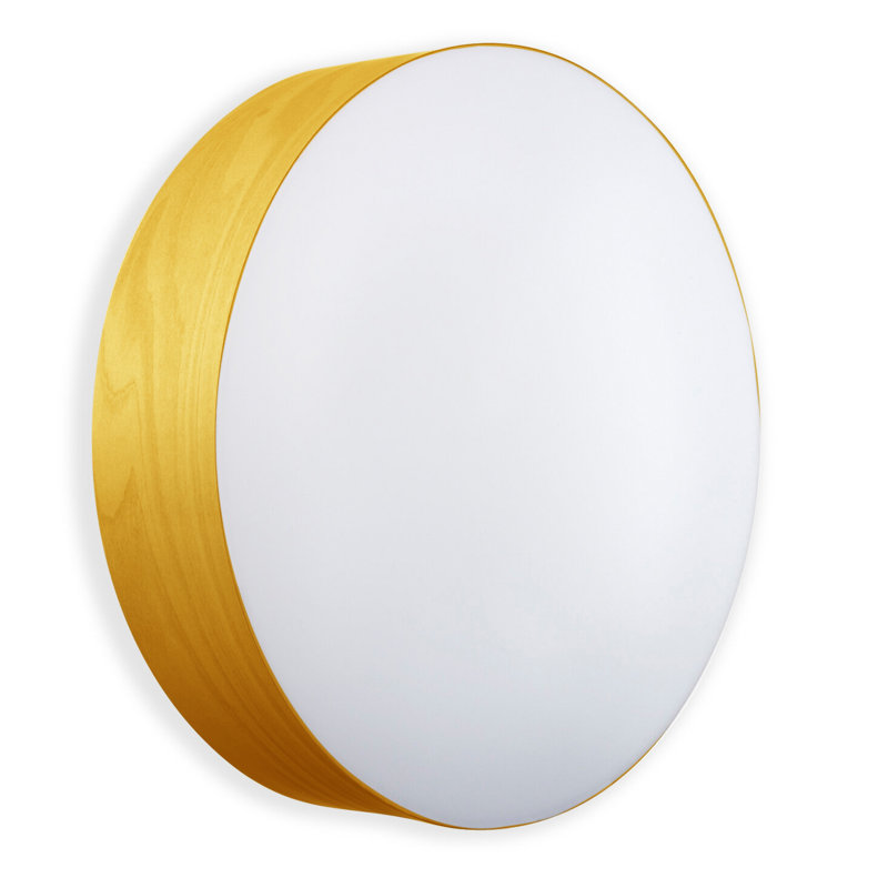 Gea 1 - Light Flush Mounted Sconce, Yellow, 16.5" H x 16.5" W x 3.9" D, GX53