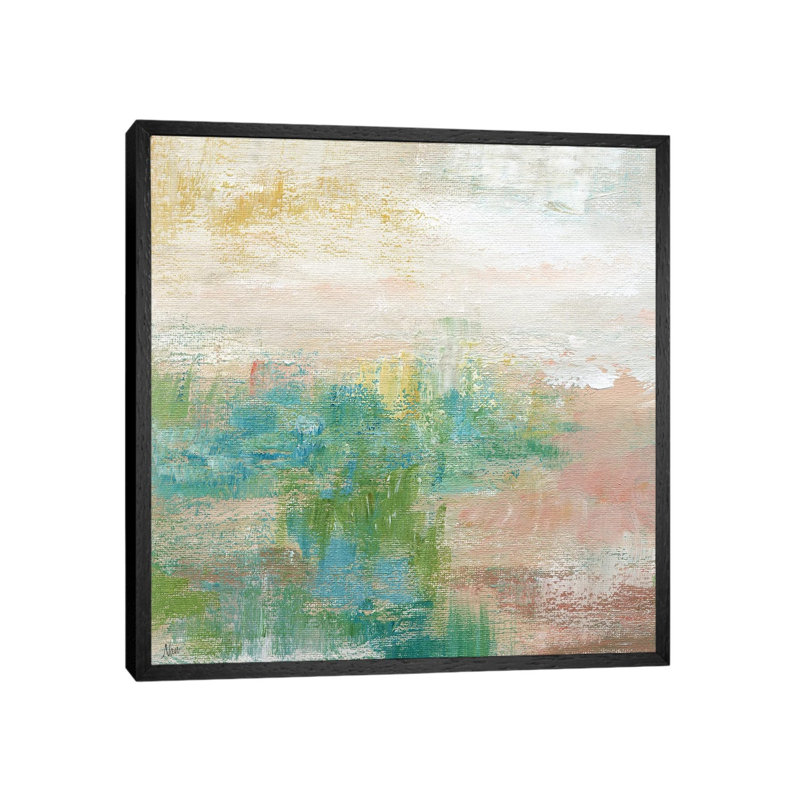 Sea Foam I by Nan - Painting on Canvas, Black Framed, 93.98 cm H x 93.98 cm W