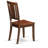 5 Piece Dining Set Includes a Round Dining Room Table with Pedestal and 4 Kitchen Chairs, Mahogany-2091115275-2039923861