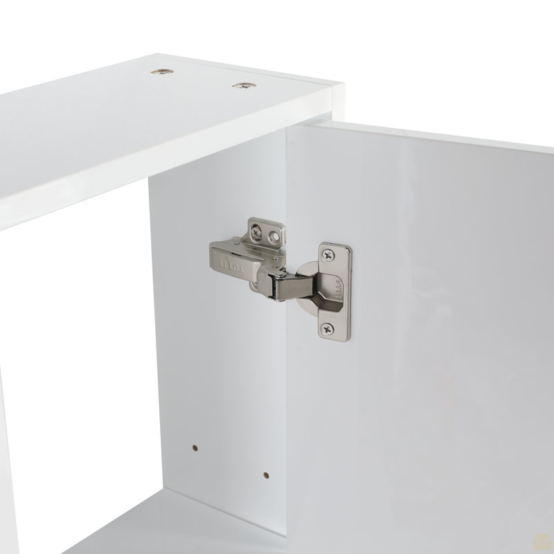 12" Bathroom Wall Cabinet, Soft Close Doors, Float Mounting Design