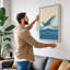 Breaching Whale Coastal - Wrapped Canvas-824071944-824071955
