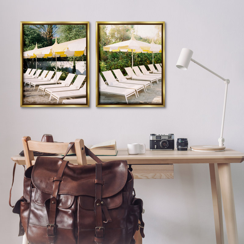Ensemble de 2 chaises longues flottantes avec chaises longues par Justine Milton, H 31 po x l 25 po