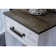 Carnforth 1 - Drawer Nightstand in Whitewash/Rustic Grey