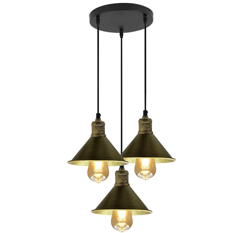 Wier 3 - Light Black Cluster Pendant