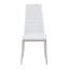 Ensemble de chaises de salle à manger de style moderne pour 4 personnes avec cuir PU confortable et pieds de chaise chromés