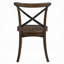 Ensemble de 2 chaises d'appoint de salle à manger en chêne foncé