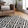 Decca Geometric Handmade Tufted Wool Black/Cream Area Rug