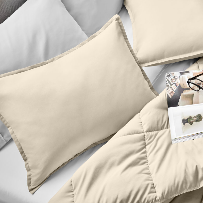 Ultra-Soft Pillow Sham Set, Sand, Queen