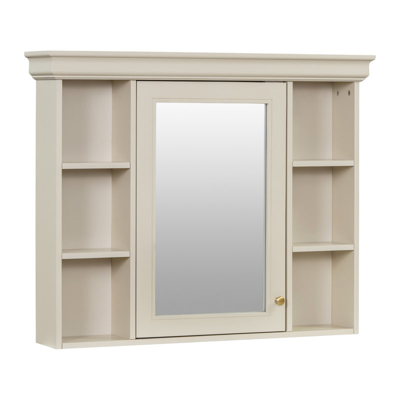 Bathroom Storage Cabinet, Beige, 28.74" H x 35.5" W x 7.16" D