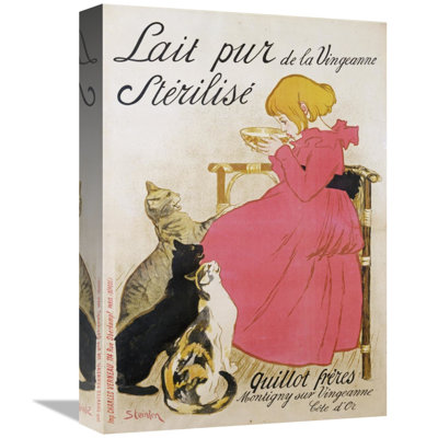 " Pure Sterilized Milk " by Theophile Steinlen Graphic Art Print