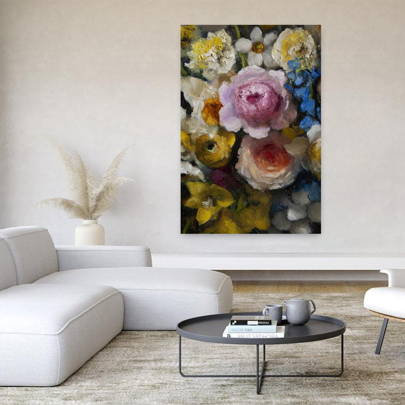 Art mural contemporain contemporain, H 60 po x l 40 po