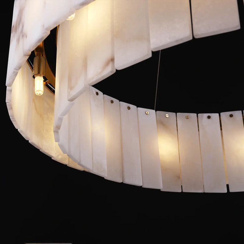 Luminaire suspendu cylindrique à 2 niveaux Ephraim
