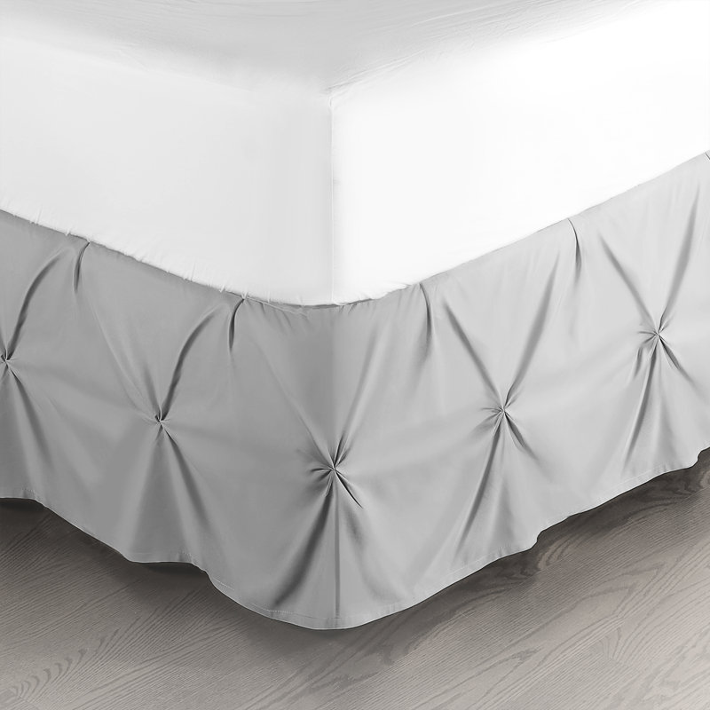 Tailored Bed Skirt, Twin, Silver
