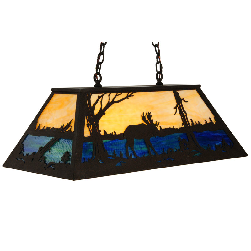 Luminaire suspendu géométrique Old Forge, 6, Torréfaction foncée
