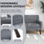 160cm Square Arm Upholstered Loveseat-1401340655