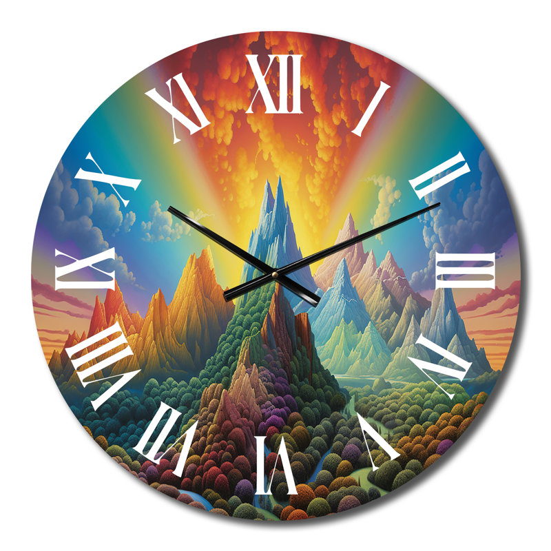 Horloge murale en métal, Moyenne