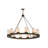 Agrippino 12 - Light Dimmable Wagon Wheel Chandelier