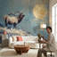 Papier peint mural Elk Landscape-1759905043-1759905042