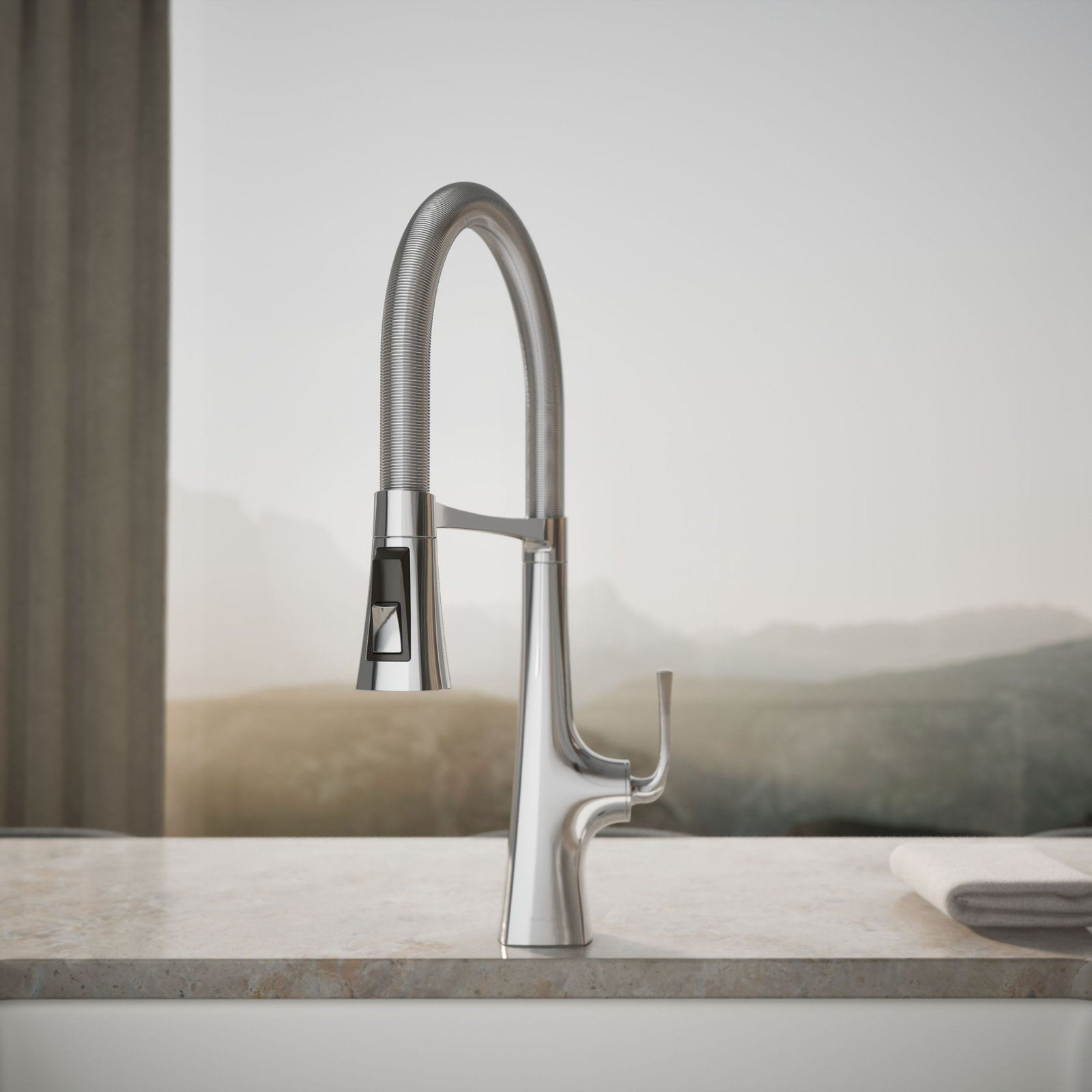 Graze Kitchen Faucet, Polished Chrome