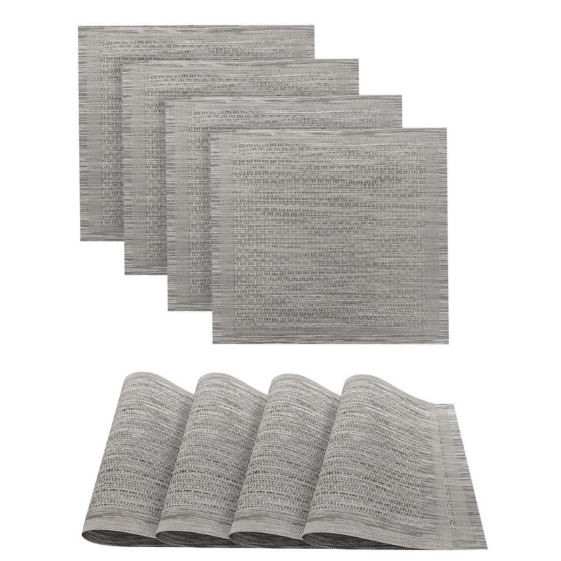 Ensemble de napperons 4 pièces Bromwich Geneva, Argent