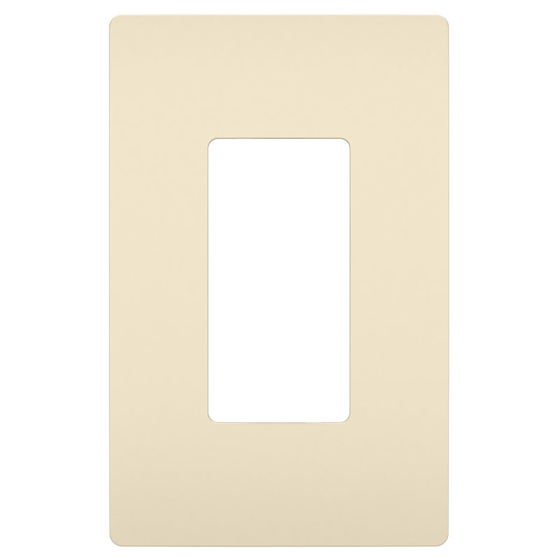 Plaque murale sans vis à bascule Radiant, Amande légère, H 4,94 po x l 3,15 po x P 0,22 po