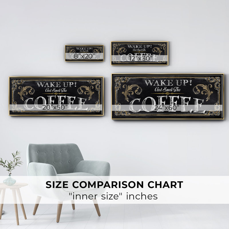 Wake Up! - Toile encadrée, H 8 po x l 20 po