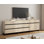 Meuble télé moderne pour téléviseur de 100 po ou moins, console 3 en 1 avec tablette réglable et 6 tiroirs, console média pour le salon, la chambre à coucher, chêne clair
