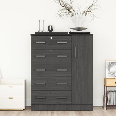 Odesser 56" Tall Dresser, Wardrobe Combo