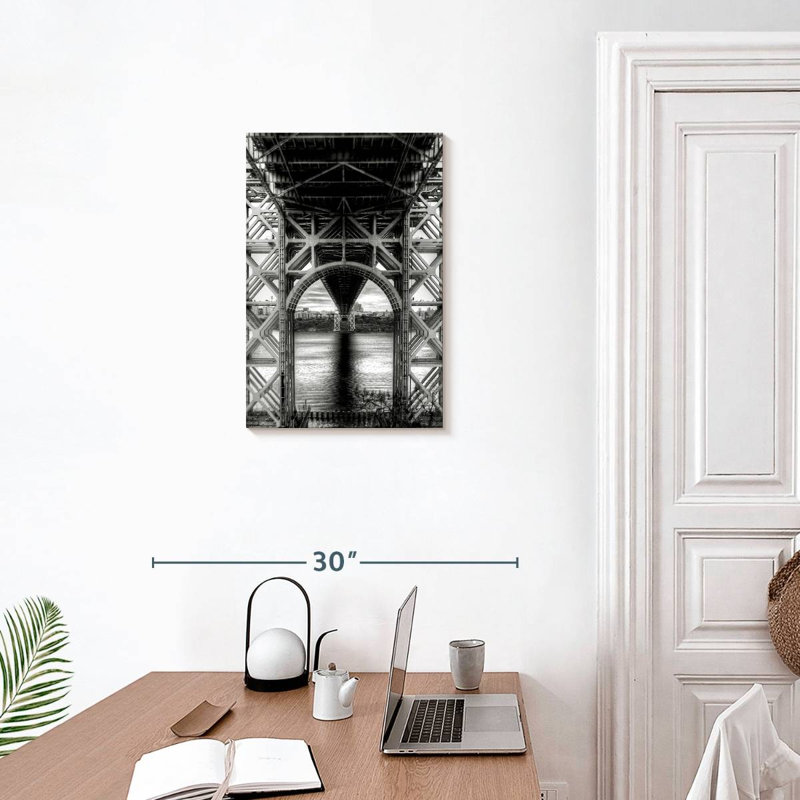 Lilie Below George Washington Bridge, 24" H x 16" W