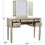 Ensemble de meuble-lavabo de chambre à coucher contemporain avec tiroir et tabouret pliable