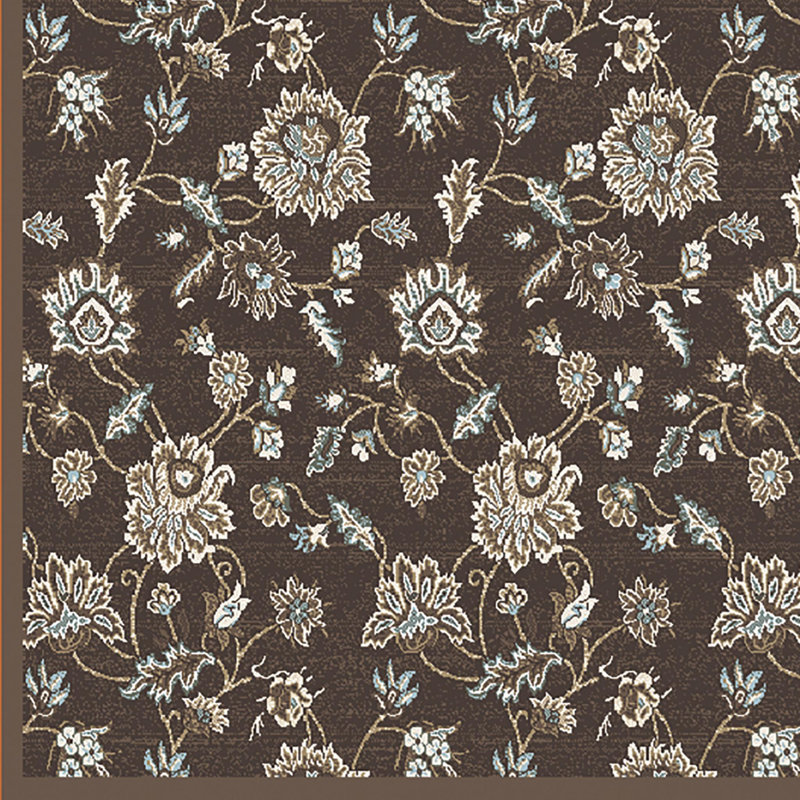 Tapis brun / ivoire Pisa, Rectangle 5 pi 3 po x 7 pi 3 po
