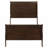 Cappuccino Twin Sleigh Bed