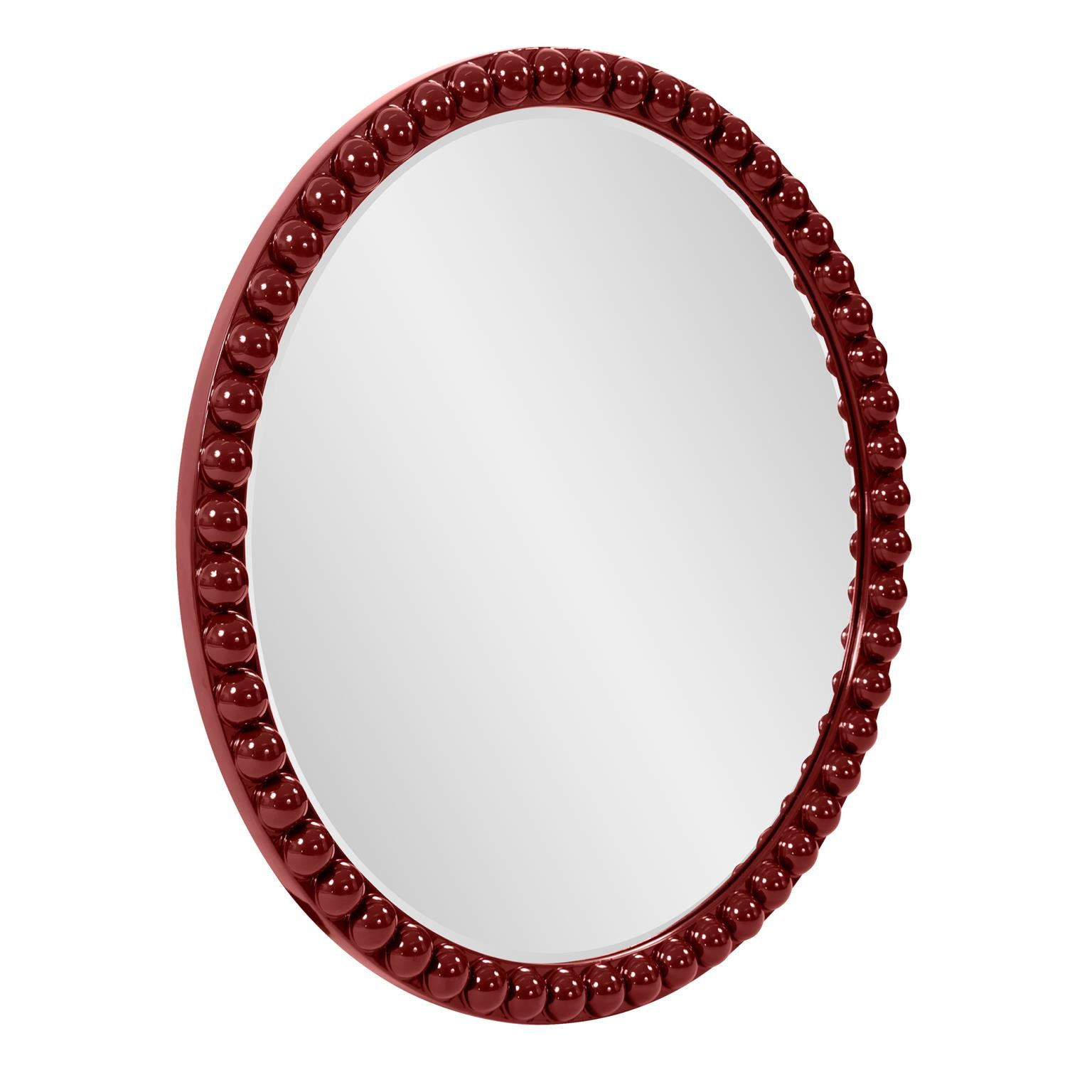 Darlene 30" Mirror, Burgundy
