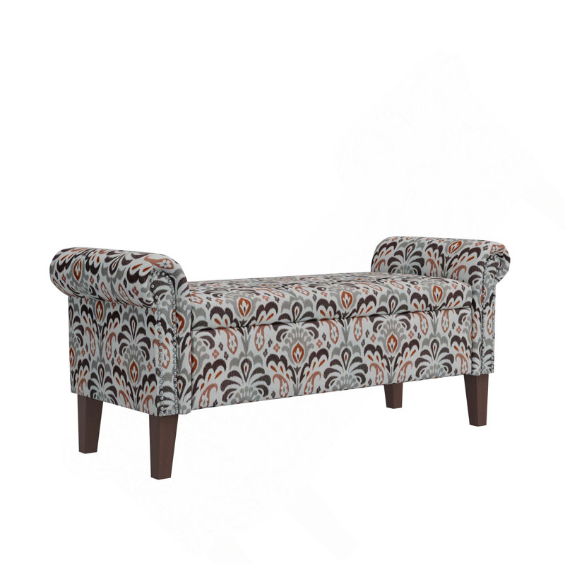 Banc de rangement à accoudoirs roulés Traditional, Multi