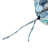 72" x 21" Keekee Bamboo Grey Floral Outdoor Chaise Lounge Cushion with Ties and Loop-795086991