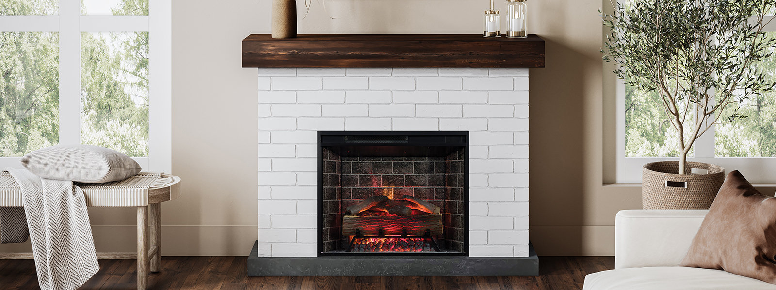 Country Living Fireplace