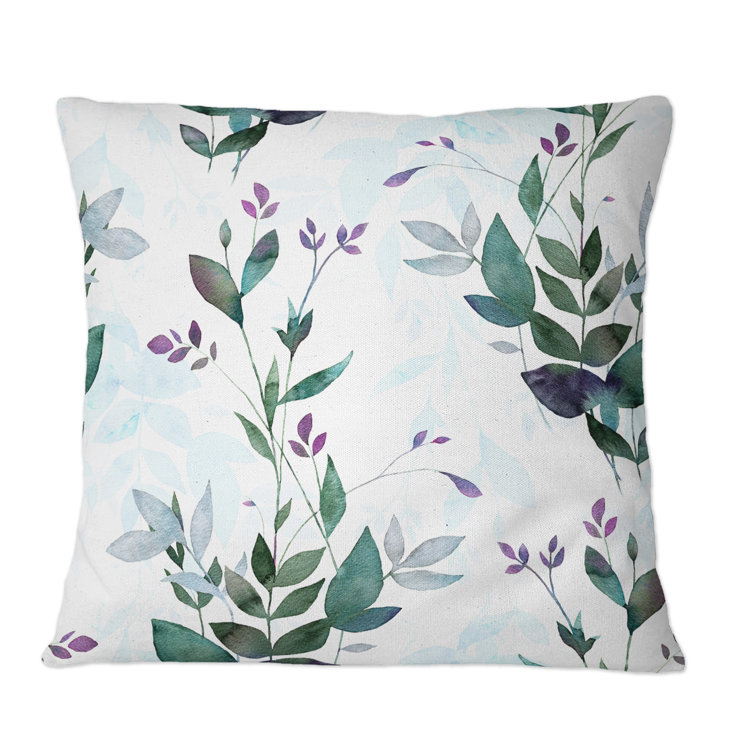 Floral Printed Throw Pillow Covers for Sofa Couch Bed 