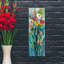 «Tall Bright Flowers I» par Silvia Vassileva, art mural en verre acrylique-1845440162